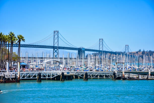 Pier 40 at The Embarcadero and the San Francisco-Oakland Bay Bridge