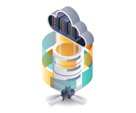 Cloud Server Database Technology Systems Stock Illustration - Download ...