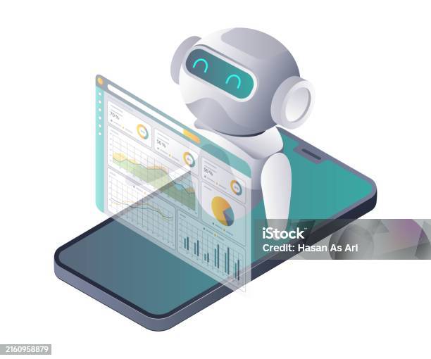 Robot Check Data Automated Robot Data Analysis For Smartphone Application Updates Stock ...