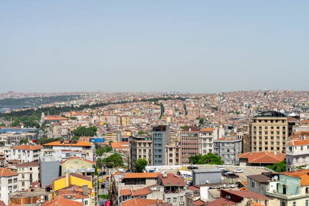 istock Looking down on Istanbul city center from the observation deck during the day 2160962199