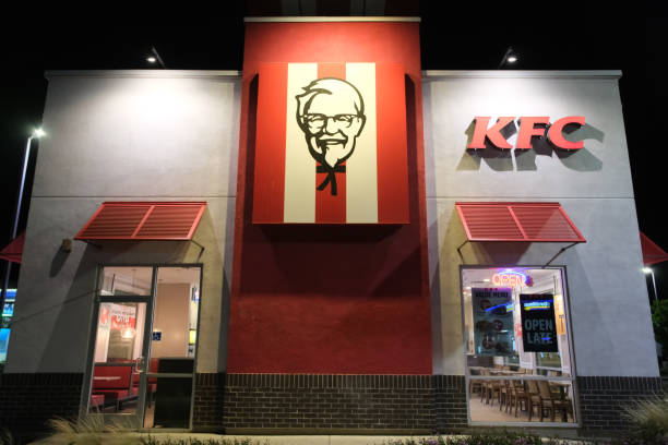 Port of Spain, Trinidad island, Trinidad and Tobago: KFC franchise at the corner of Broadway and Brian Lara Promenade / Independence Square.