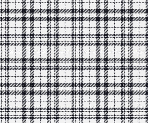 istock Plaid pattern, white, navy blue, seamless for textiles and design clothing, skirts, pants, aprons, tablecloths, blankets or decorative fabrics. Vector illustration. 2160965282