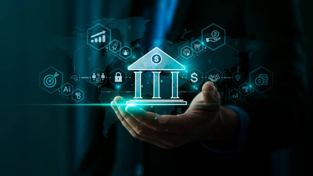 istock Innovative Financial Technology and Banking Concept with Digital Transformation, AI, Blockchain, and Analytics for Modern Finance, Global Economy, and Secure Online Transactions in a Virtual Banking 2160966836