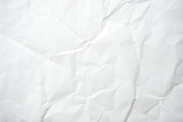 istock White crumpled paper texture can be use as background 2160970180