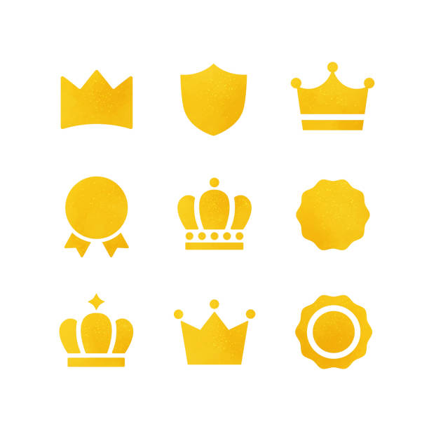 kuvapankkikuvitukset aiheesta kimalteleva kruunu. vektorikuva kruunusta, jota voidaan käyttää sijoituksen ja sijoituksen ilmaisemiseen. - kruunu