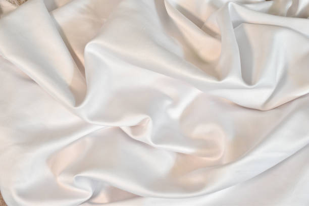 istock White Aesthetic Minimalist Satin Fabric 2160978640