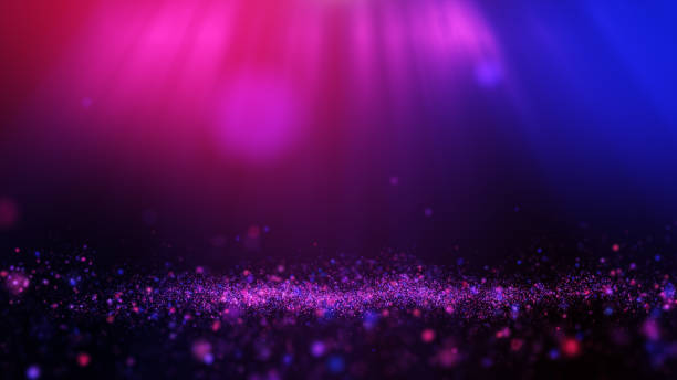istock Glitter light colorful particles stage and light shine. Flickering particles with bokeh effect. 2160980862