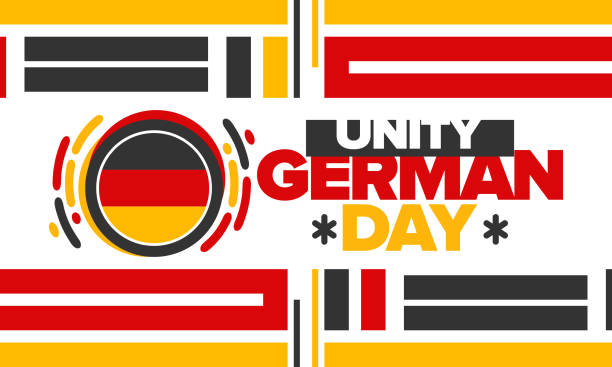istock German Unity Day. Happy national holiday of unity, freedom and reunification. Deutsch flag. Celebrated annually on October 3 in Germany. Patriotic poster design. Vector illustration 2160983803