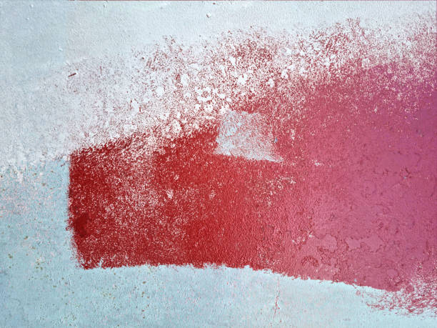 istock Red and white paint on the wall. Abstract background for design. 2160993849