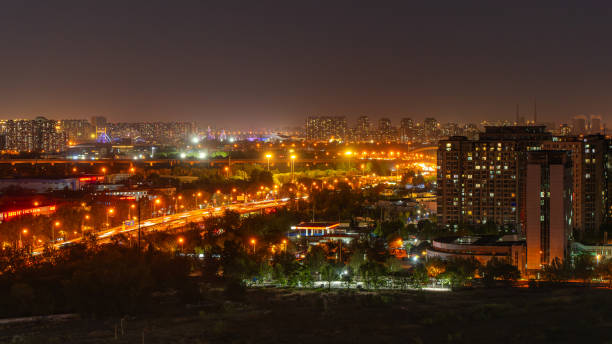 istock China Beijing city night scene highway traffic 2160994547