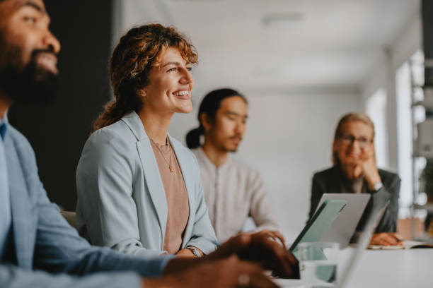 istock Diverse Group of Business Professionals Collaborating in Modern Office 2160995068