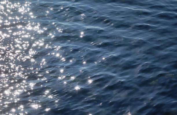 istock Glimmering sea texture glittering ocean water glint shimmering lake surface background with blank space 2161007708