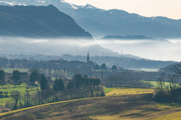 Panoramic view of Umbria and Terminillo from Avigliano Umbro