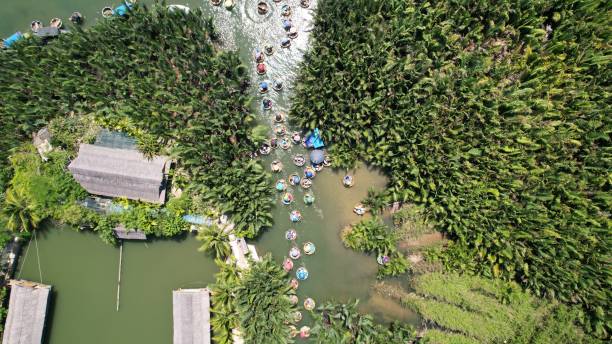 istock Coconut Forest Basket Boat Ride in Hoi An 2161017863