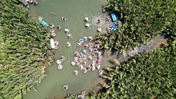 istock Coconut Forest Basket Boat Ride in Hoi An 2161017867