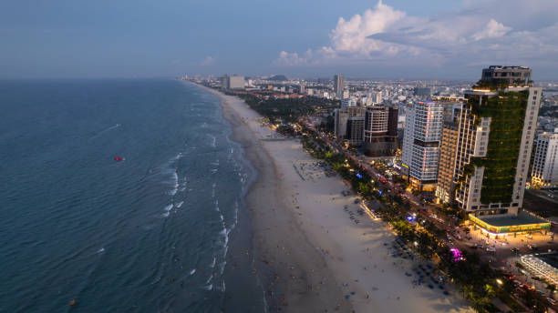 istock Da Nang city skyline with the Long Beach  called My Khe 2161017870