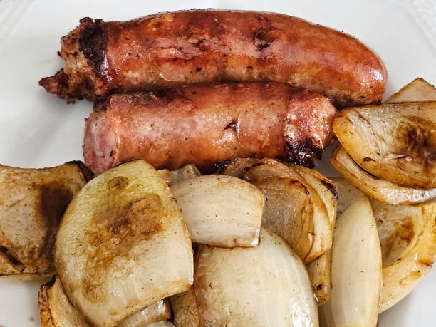 heritage organic bratwurst sausage from a local farm