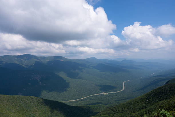Franconia Notch and the White Mountains of New Hampshire as viewed from Cannon Mountain
