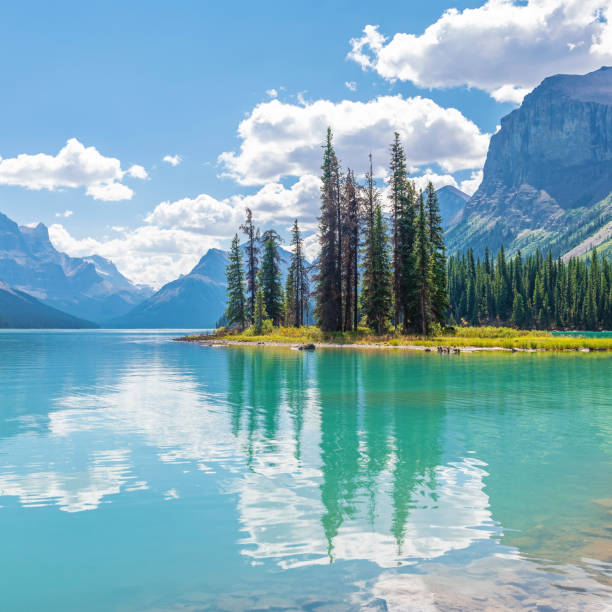 istock Spirit Island Reflection, Jasper, Canada 2161031012