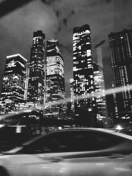 NYC, view from West Side Highway from a car