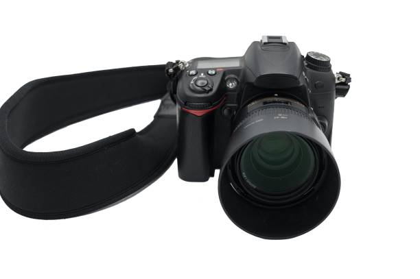 istock professional digital SLR camera on white background 2161058326