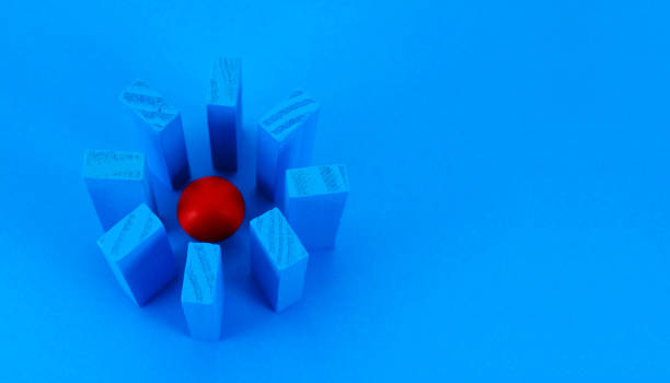 Conceptual ball shaped American flags