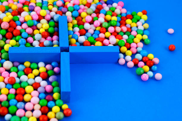 istock Space that is still clear and that will be used by a multitude of colorful spheres 2161059479