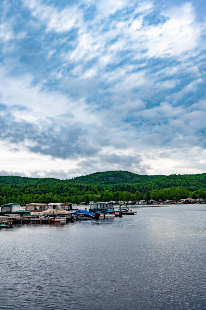 Marina in La Tuque during summer day