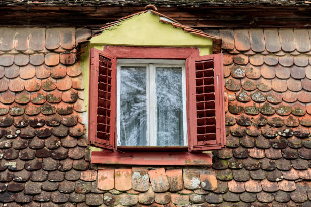 istock Europe, Romania. Mures County, Sighisoara. Window. 2161070899