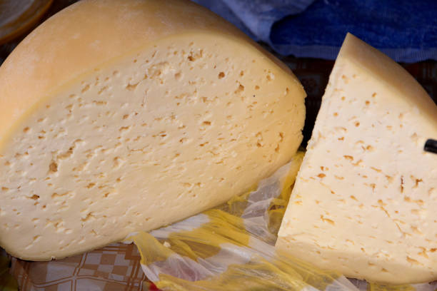 Europe, Romania. Maramures County. Cheese.