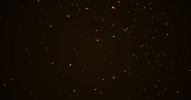 istock Creative colorful shiny particles realistic atmospheric dust flow air. Natural organic dust embers floating air. Dust flowed room flying glittering mist steam vfx asset and shimmering glowing grain. 2161072820