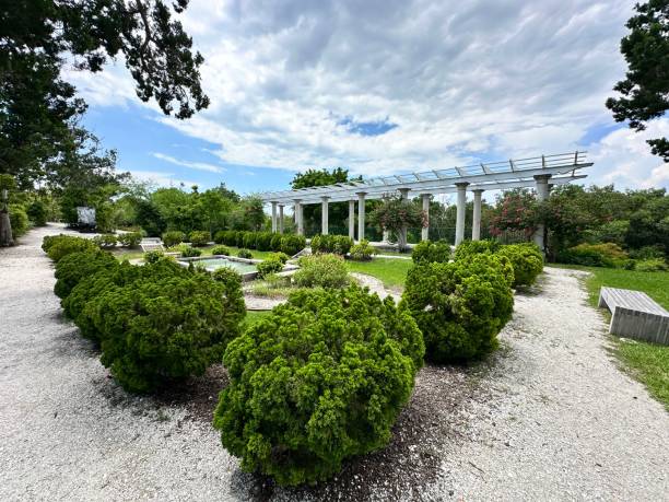istock Pergola at Sunken Garden 2161075316