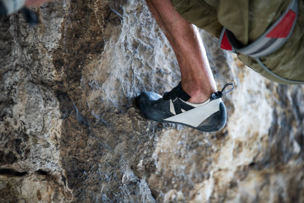 istock Close-up of rock climber. 2161076359