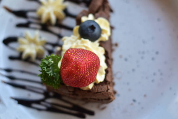 istock Cake, a sweet and delicious cake on a plate. 2161077248