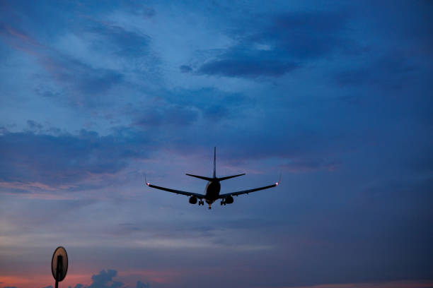 istock The plane is coming in for landing 2161077821