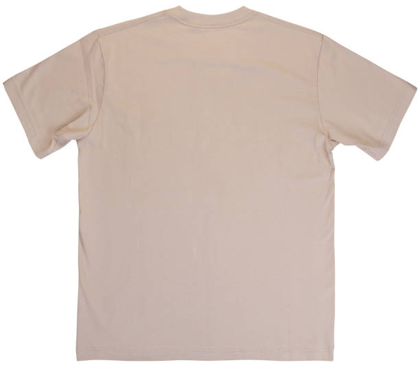 istock Back beige t-shirt mockup 2161087585