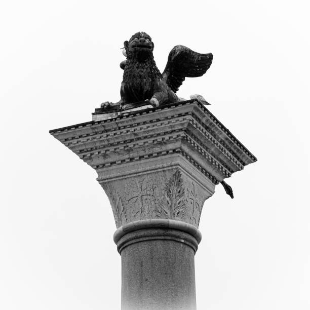 istock Lion on pillar, the symbol of Venice 2161090332