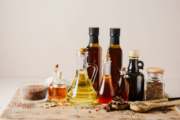 istock Assortment of seed oils and ingredients. 2161090703