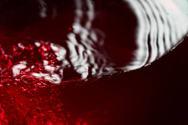 istock Red wine abstract splashing in glass. 2161092509