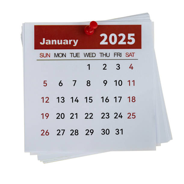 istock 2025 January calendar on white background 2161094992