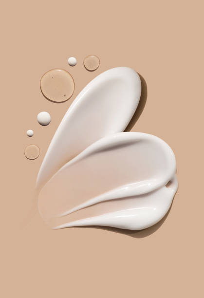 istock creamy texture of cosmetic samples on a pastel beige background 2161107298