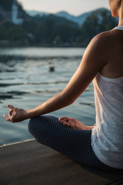 istock Female in meditation 2161108842