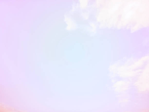 istock Abstract pastel sky and white fluffy cloud with soft style. 2161115312
