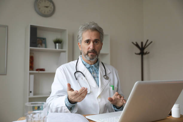istock Doctor in office 2161116275