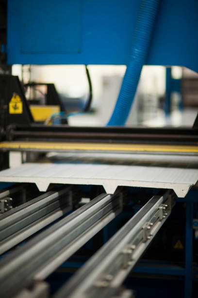 istock Factory constructions, industry technology, manufacturing interior, production line 2161116876
