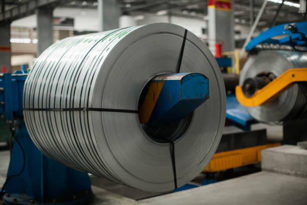 istock Factory constructions, industry technology, manufacturing interior, production line 2161117029