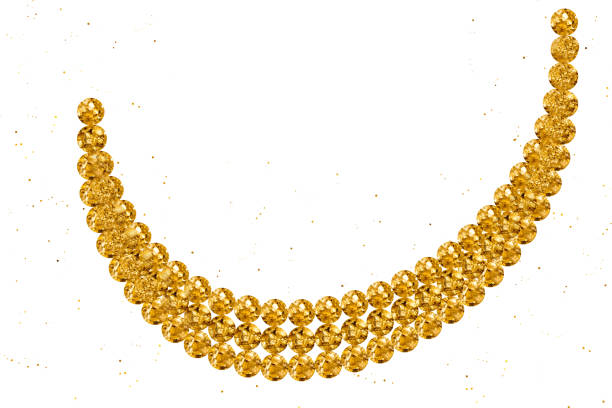 mulit row chain jewelry white background