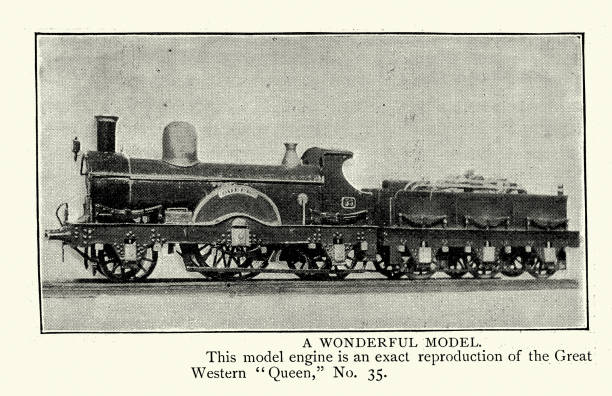 istock Model steam train, Great Western Queen, No. 35, 1890s, after 19th Century Vintage photograph 2161128200