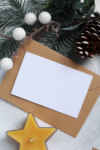 istock fir branch with christmas candles and space for text 2161129055