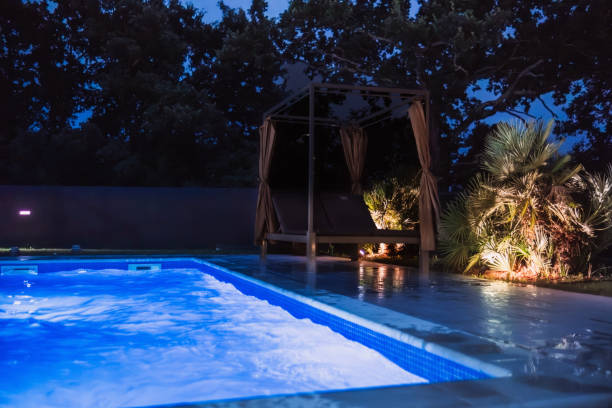 istock Feeling luxurious at a private Villa at night 2161130135